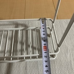 浴室用ラック2段　白の画像