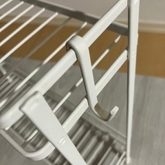 浴室用ラック2段　白の画像