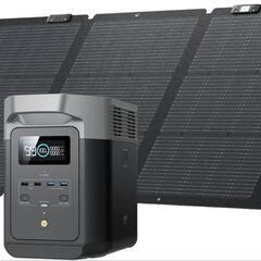 新品未使用⭐ポータブル電源 DELTA 2 １枚160Wソーラー...