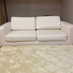 帆布地ソファー  ☆  洗えるカバーの画像
