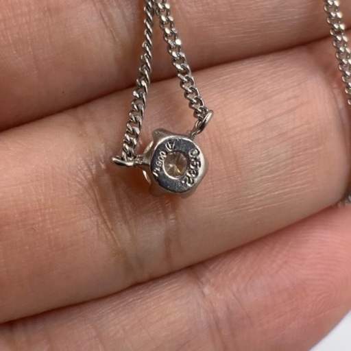 pt850 pt900 ダイヤモンド　ネックレス　4.6g 0.532ct 鑑定書