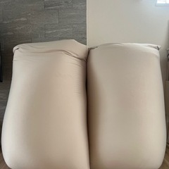 Yogibo Double ヨギボーダブル本体＆カバー(ライトグレー)の画像