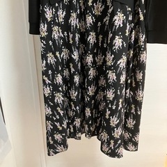 ワンピース 大きいサイズ レディース 長袖 黒 春 秋の画像