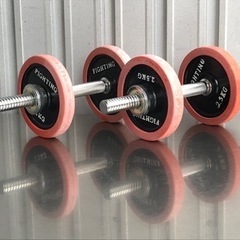 E460◇ダンベルセット！ラバータイプ◇プレート2.5kg×4枚...