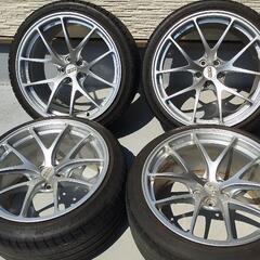 【俺もうヤバいくん】 BBS RI-A④ マットブロンズが印象的なBBS RI-Aの奥に覗く黄色いキャリパーが