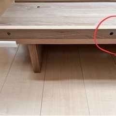 【お取り引き先決定しました】ダブルベッド　フレーム（lowya）の画像