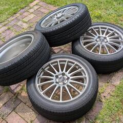 235/50R18 夏タイヤ アルファード ヴェルファイア 4本 ECO FORME 7.5J ＋42 114.3 5H レグノ GRV2 / TOYO TRANPATH R30の画像