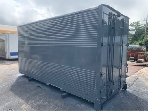 No.861 アルミバン 2ｔ 車 アルミ 箱 バイク 倉庫 トラック コンテナ 米 保管庫 物置 DIY