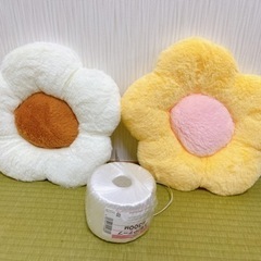 お花 クッション 2つセット