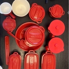 ボヌール食器セット(レッド)