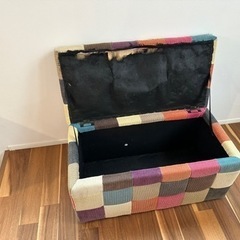 ★収納スツール⭐︎カラフル　ボックス　大容量　二人掛け　おしゃれ　レトロの画像