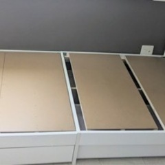 【受け渡し者決定】　シングルベッドフレーム、マットレスの画像