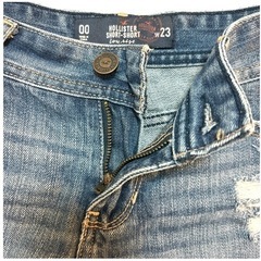 ホリスター❤デニムショートパンツ　ダメージ加工　レディース　W23の画像