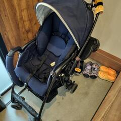aprica ベビーカー、2人目用台車つき