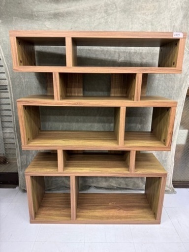 【値下げしました】ニッセン  家具・収納・インテリア ラック・シェルフ 木製ラック・ウッドラック   置き方自由自在のマルチシェルフNo2879