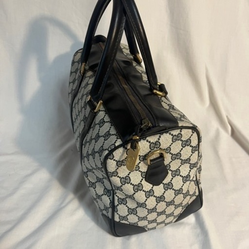 【終了】GUCCI グッチ GG ボストンバッグ レザー PVC 