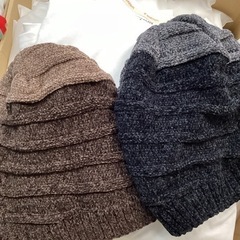 もこもこニット帽の画像