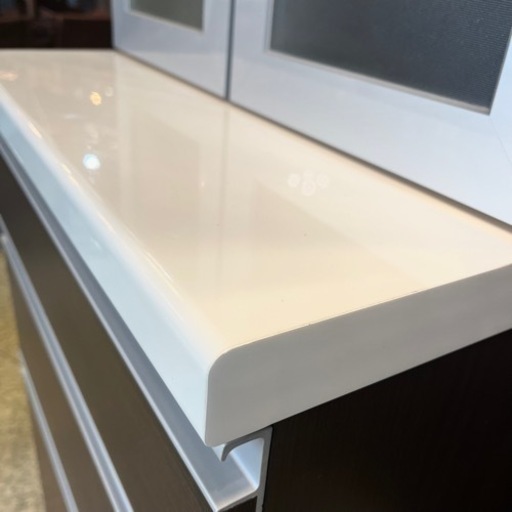 《売約済》【池上店】パモウナ Pamouna キッチンボード 食器棚  キッチン収納 カップボード　サイレントレール