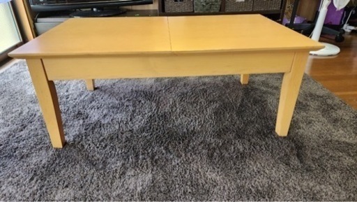 伸縮ローテーブル100cm〜140cm