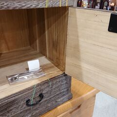 浅草|箱長|時代仕上げ|桐|鍵付|片開きタンス (愛品館千葉店 浅草|箱長|時代仕上げ|桐|鍵付|片開きタンス (愛品館千葉店
