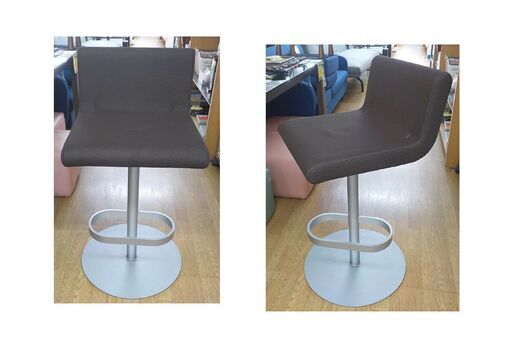 お値下げ！カッシーナ イクスシー ブーメラン カウンターチェア 高さ64～73㎝ スウィベルチェア ブラウン Cassina ixc.