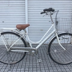 【26インチ自転車】美品❗️ブリヂストン製Cajuna 3段変速　LEDオートライト付　前後タイヤ、前カゴ、鍵新品❗️スペアキーあり　若林自転車　浜大津店　SALE中❗️