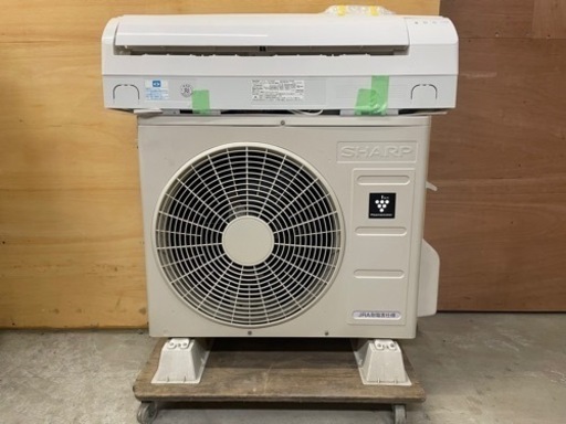②　SHARP 2018年製 6畳用ルームエアコン AY-H22DM シャープ 中古品 プラズマクラスター7000搭載 動作確認済み ポンプダウン済み 簡易清掃済み