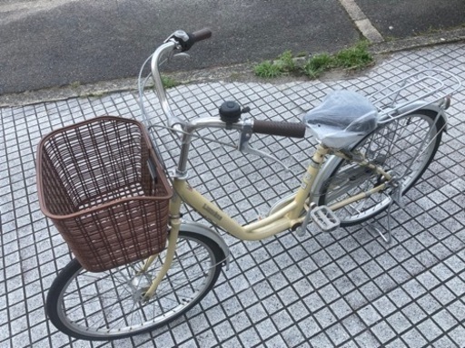 【24インチ自転車】内装3段変速　LEDオートライト付　前後タイヤ、サドル、前カゴ新品❗️若林自転車　浜大津店　SALE中❗️ 24インチ自転車】内装3段変速LEDオートライト付前後タイヤ、サドル、前