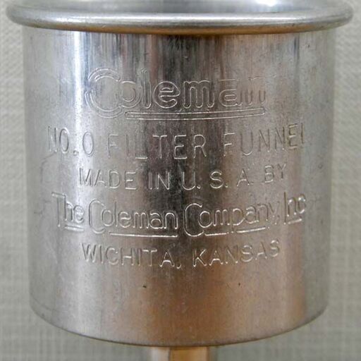 Coleman フューエル ファンネル フィルター 金属 No.0 Filter Funnel