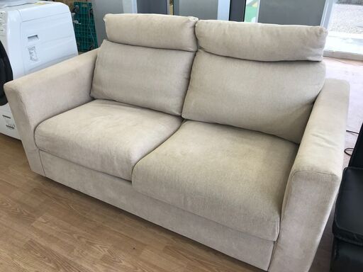 ★ジモティ割あり★ IKEA 2.5人掛けソファ ベージュ  クリーニング済み KJ5646