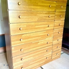 収納家具、無垢材タンス