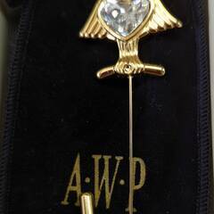 ☆ハットピン　フクロウ　ＡＷＰ　未使用品　の画像