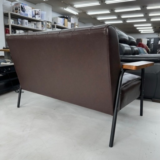 【超美品‼️】定価31,990円♪ ニトリ 134cm幅2人掛けソファ(Nシールド ステイン) 傷・汚れに強い合成皮革 ダークブラウン