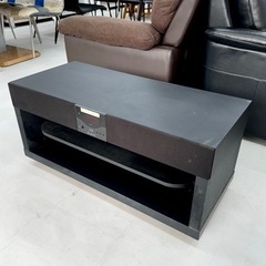 【お買い得‼️】CAVジャパン 3.1chスピーカー内蔵 キャスター付き ローボード テレビ台 収納家具 ブラック♪の画像