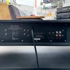 【お買い得‼️】CAVジャパン 3.1chスピーカー内蔵 キャスター付き ローボード テレビ台 収納家具 ブラック♪の画像