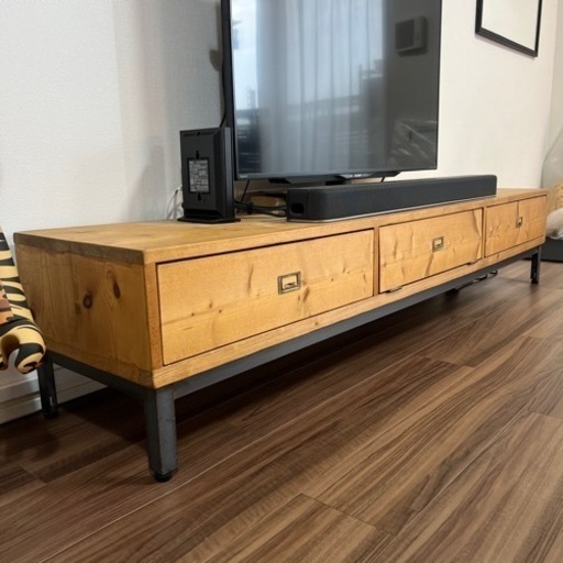美品　テレビ台 木製 インダストリアル 