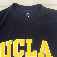 値下げ  チャンピオン製半袖　練習着　メンズＭ　紺色 (ＵＣＬＡ ロゴマーク有り)の画像