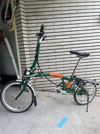 ほぼ新品BROMPTON ブロンプトンM6R(グリーン×グリーン） (naru