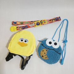 USJ セサミストリート クッキーモンスター パスケース 3CO...