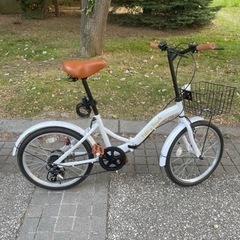 使用2回だけ！折りたたみ自転車鍵付き！Amazon購入品