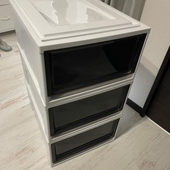 プラスチックチェスト（1段×3つ）