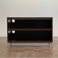 Cassina ixc. ウォールナット MODERN ローボード ラック｜ピエロ・リッソーニ カッシーナ キャビネットの画像