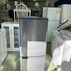 【リサイクルショップ　ピカソ　小松原】2021年製 三菱電機Mitsubishi 2ドア  右開きタイプ  146L冷蔵庫  マットチャコール MR-P15F-H★3554★の画像