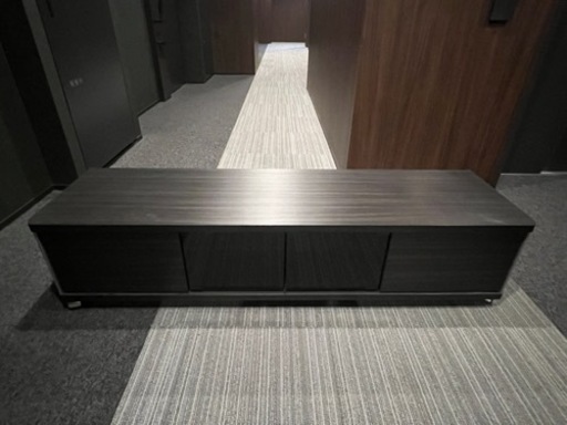 【大阪現地手渡し】朝日木材加工高級テレビ台 60型幅140㎝AS-GD1400L