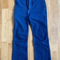 ZARA レディース スキニーフレア クロップド デニム38 ザラ デニムの画像