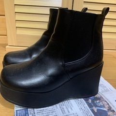 レディース　厚底ブーツ　ショートブーツ　靴 ブーツの画像