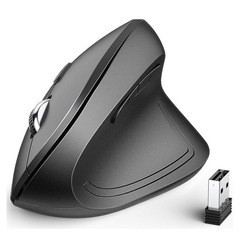 iClever マウス 無線 垂直型 2.4GHzワイヤレス 縦...