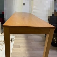 【引き取りに来れる方】ウッド調の長机【横幅180センチ】の画像