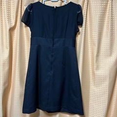 レディース　袖シースルー　リボンブラックフォーマル　158センチ、ウェスト61センチ　7号の画像