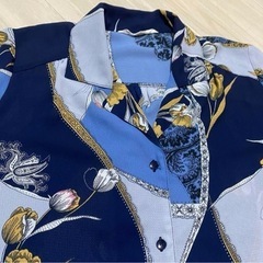 Fashion Royal / 日本製ヴィンテージシャツ / チューリップ柄の画像